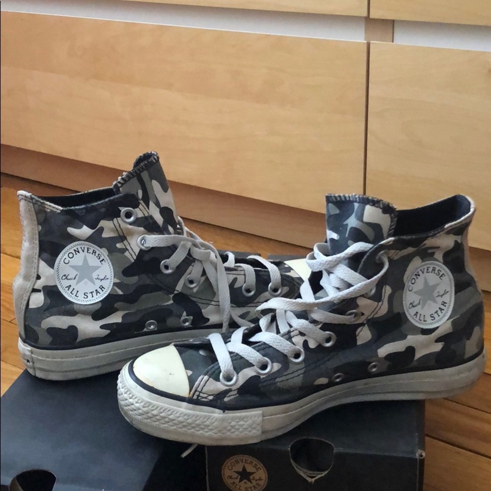 Camp Print High top Converses (7M)